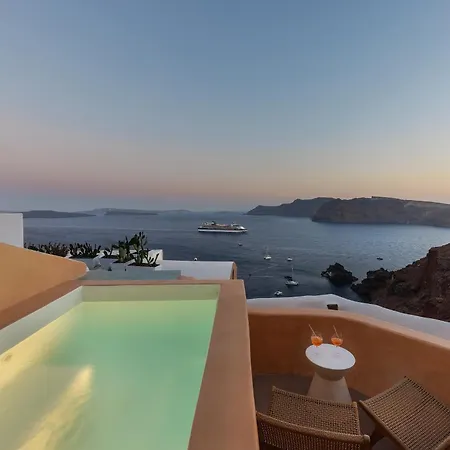 Villa Annouso With Hot Tub By Caldera Oia