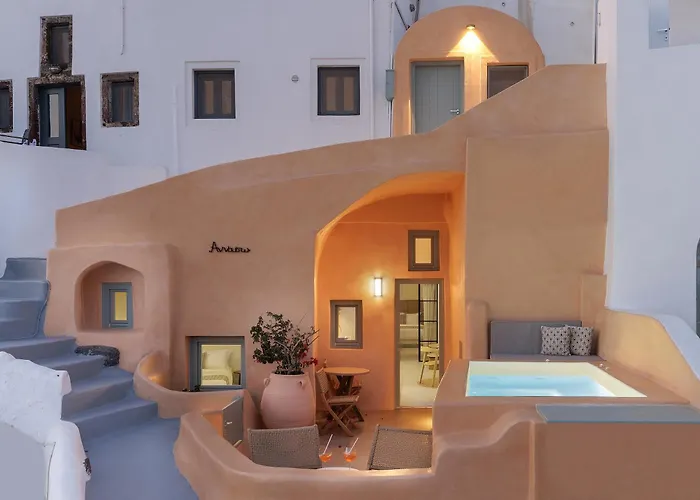 Villa Annouso With Hot Tub By Caldera Oia